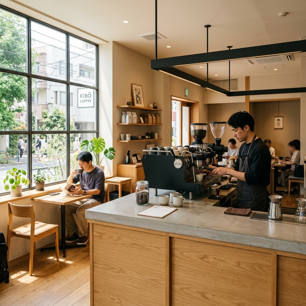 Modern cafe interior